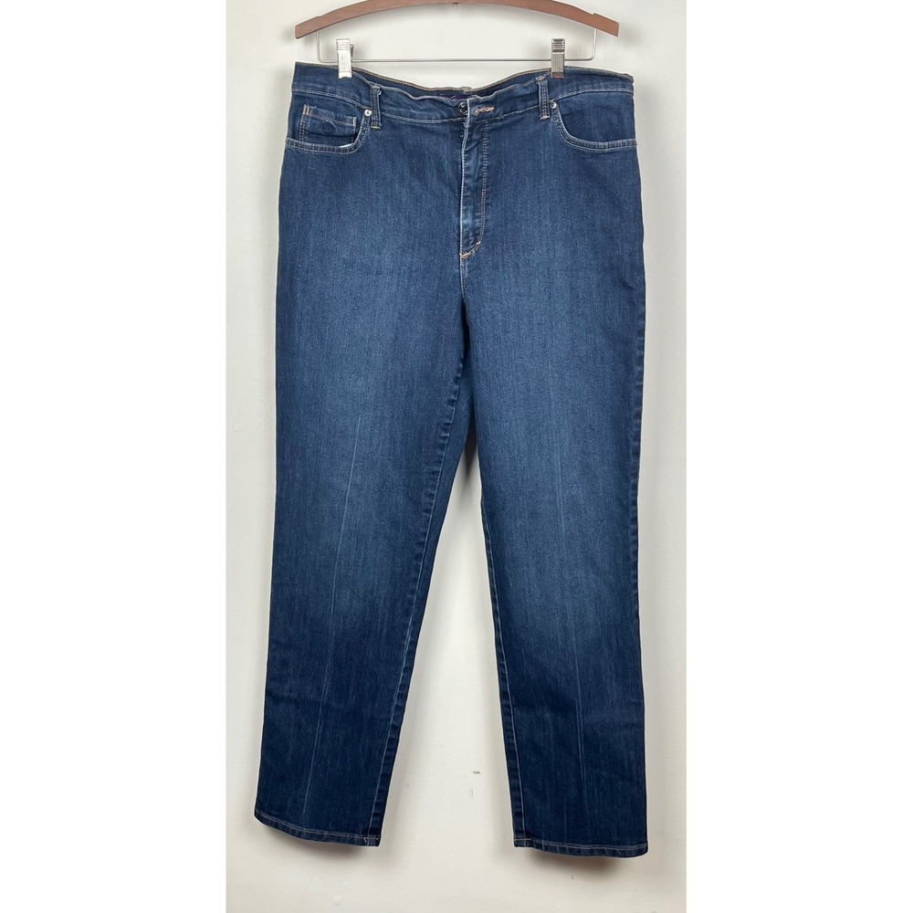Gloria Vanderbilt Amanda Classic High Rise Jeans 14 Dk Blue Heritage Prep Casual